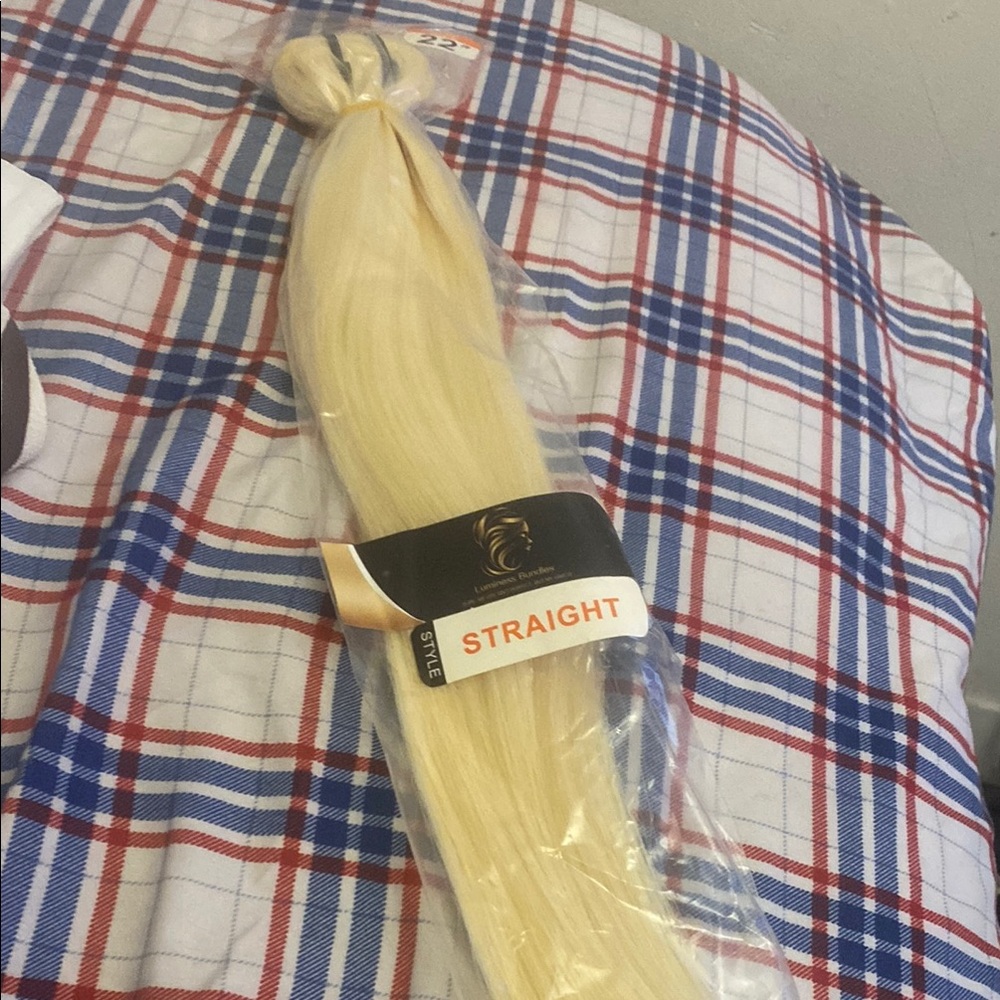 Straight Blonde Hair Extension